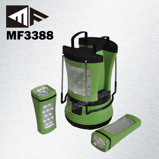 LED Rechargeable Camping Lantern With Detachable Torch For Outdoor