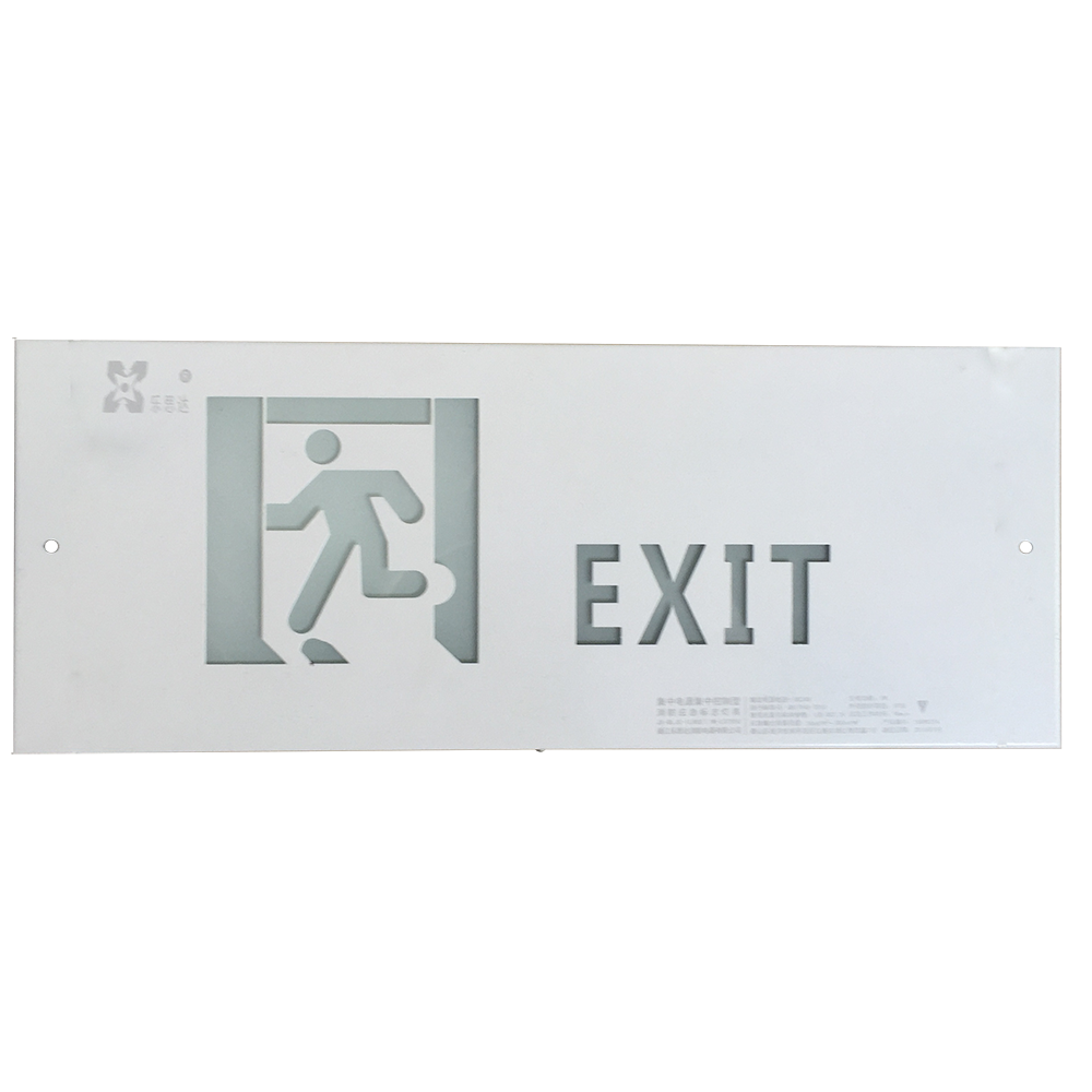 LST green running man fire emergency led exit sign board