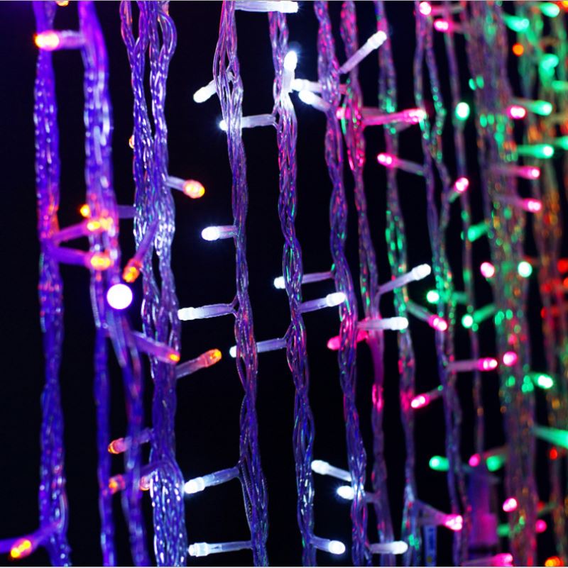 Twinkle Star 12 Stars 138 LED Curtain String Lights Window Curtain Lights with 8 Flashing Modes Decoration Christmas Wedding