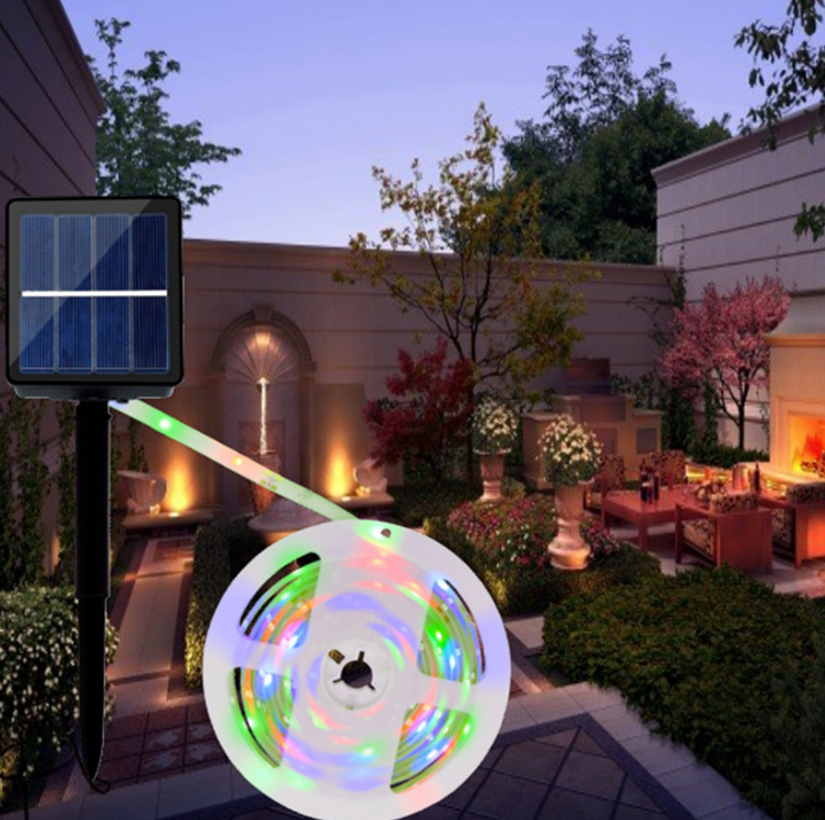 LED Solar Flexible Strip Light for Decoration