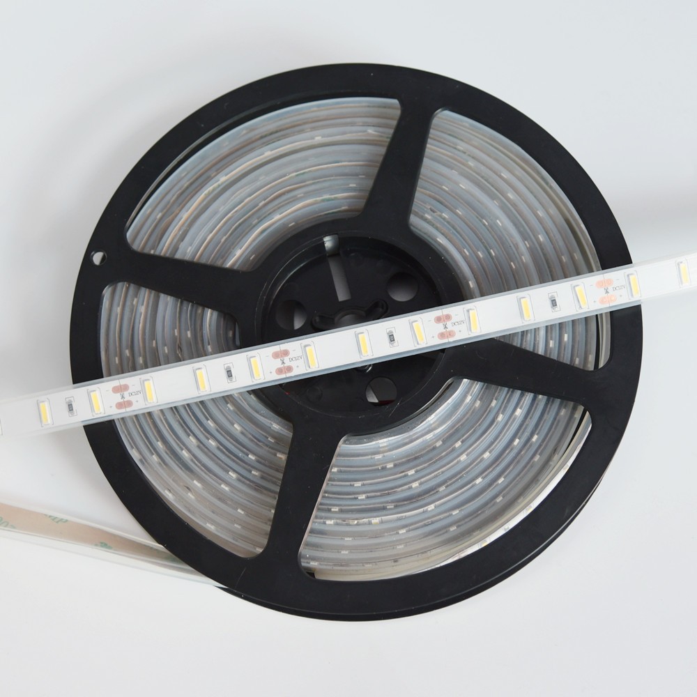 7020 SMD DC12V LED light strip 60LEDs/pcs warm white 2700k Cabinet light 5730 led strip aluminum