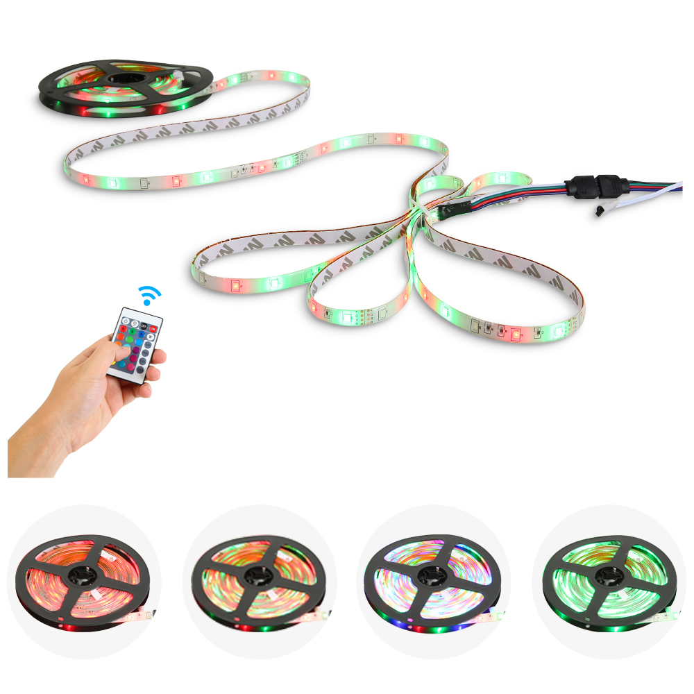 Flexible Horizontal Dimmable Rgb Running Ceiling Light Led Strip With Remote 12v Outdoor Waterproof Rgb 5050 Led Strip Light