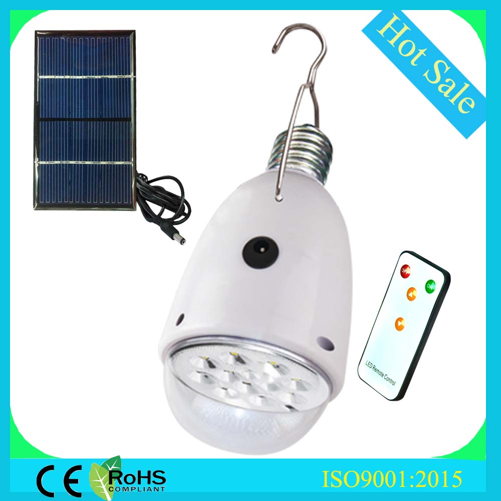 E27 B22 solaire lampe with remote control