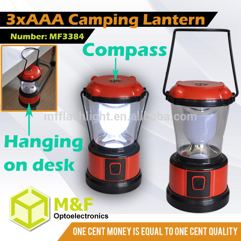 China Plastic Hanging LED Battery Operated Mini Lantern With Compass