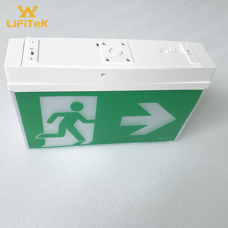 High quality SMD2835 black and white fire safety emergency exit signs with AS2293
