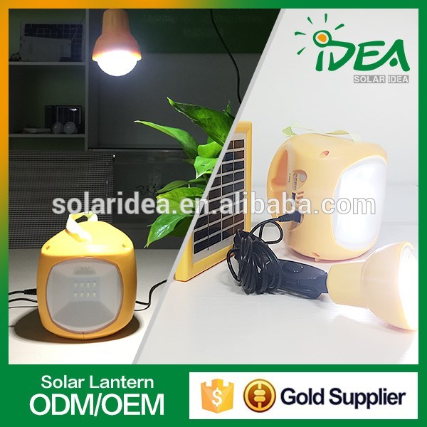 High quality chinese manufacturer good price rechargeable and portable led light solar lantern with bulb