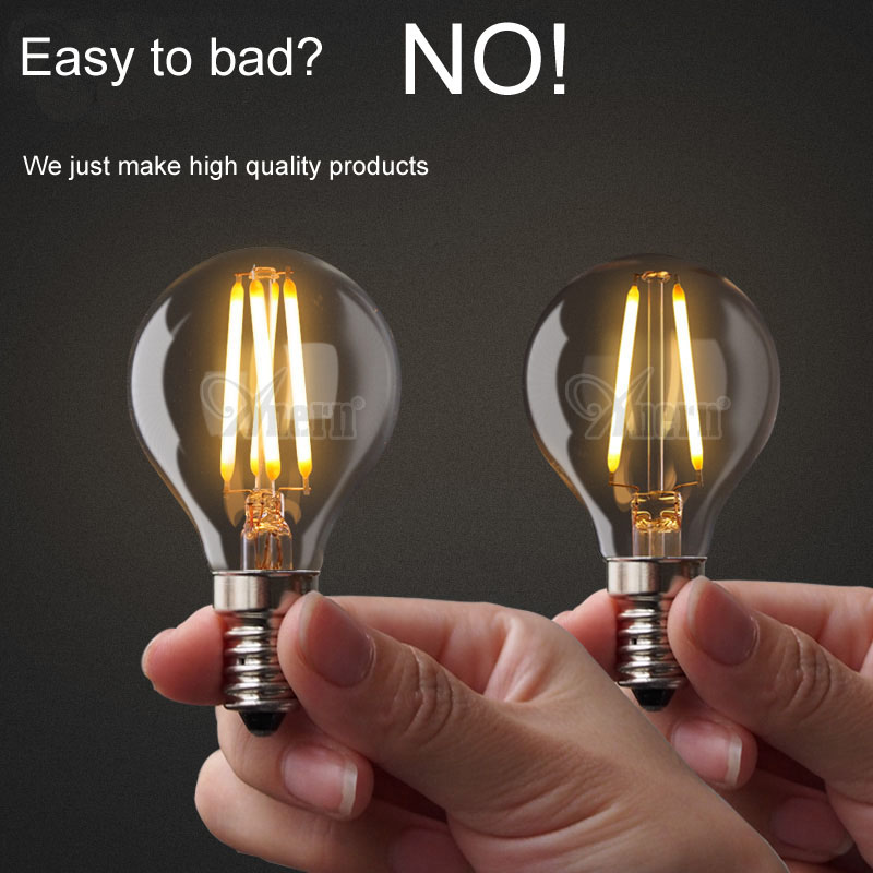 Factory wholesale 2years warranty e27 ce rohs led light bulb with filament