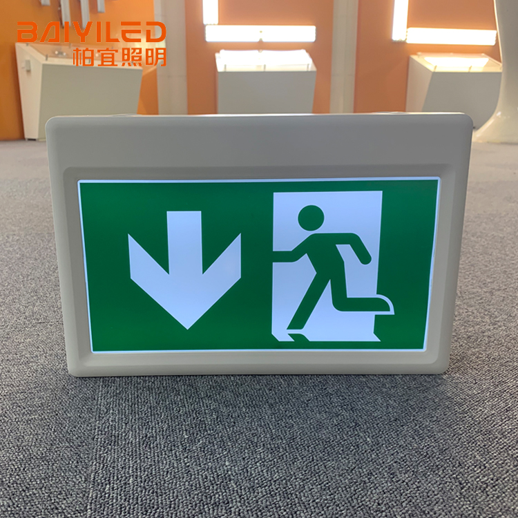 Factory high quality emergency luminous fire exit safety signs