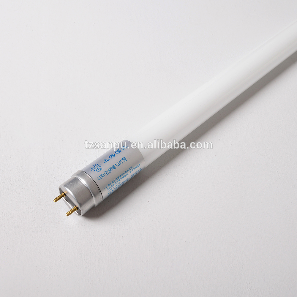 T8 18w led tube 4ft glass CE,ROHS 3 Years warranty G13 AL Socket