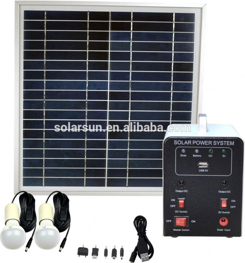 Portable Solar Powered Solar Panel Lighting Kit Solar Home DC System Kit with great price