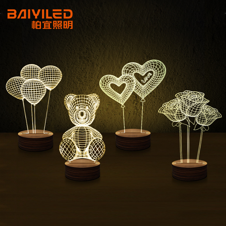 Hot sale Whole Sale Price Led 3d Lamp Night Light