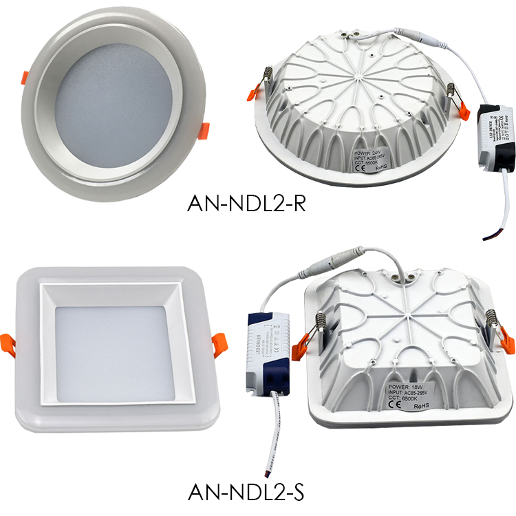 Professional round led recessed ceiling light lamp fixtures