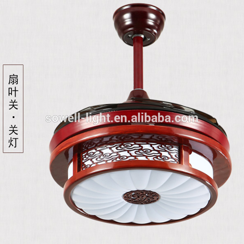 100% Copper ceiling fan motor Acrylic Lampshade ceiling fan