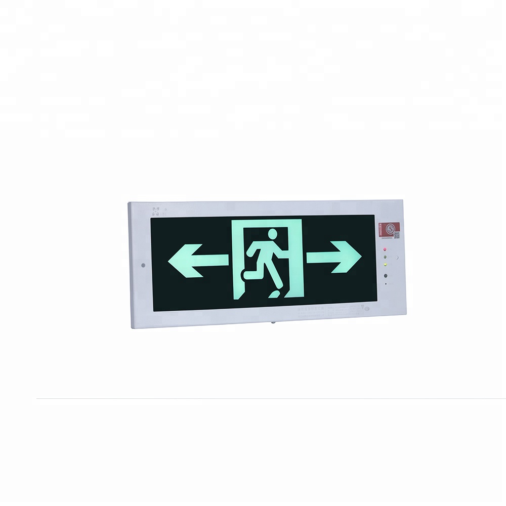 LST emergency exit sign light cold rolled plate and glass panel