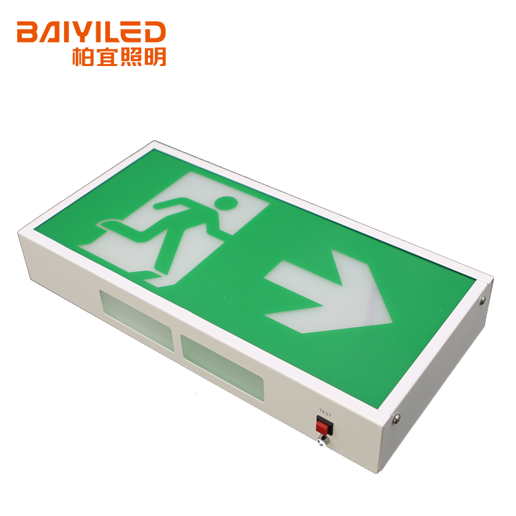 CE Approved Cold Steel battery back up LED emergency exit