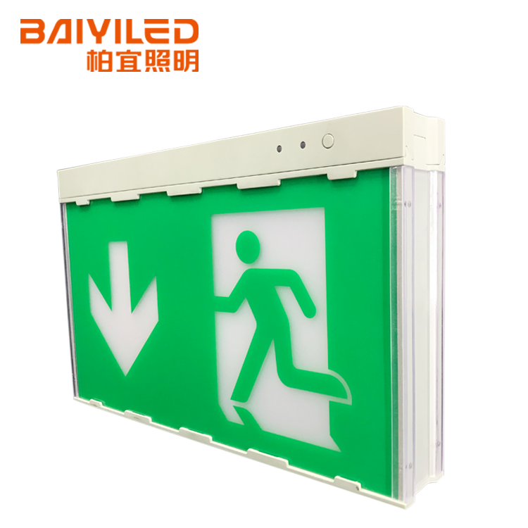 Safety Metal Warning Emergency Salida De Emergencia Exit Sign