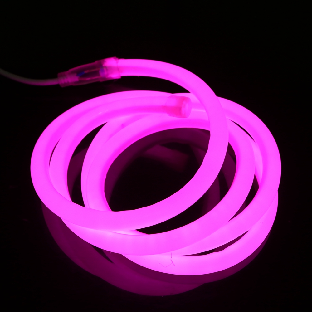 12v 220v 360 Degree round Led Neon Flex light 24v Neon Flexible Led Rope Light Factory