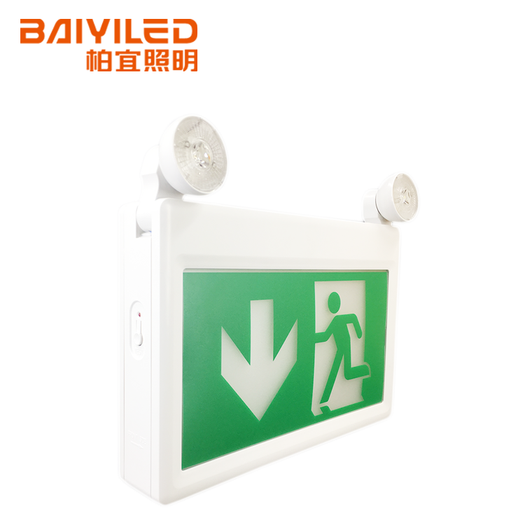Long time duration led emergency exit sign lights linear high bay lighting fixture warehouse
