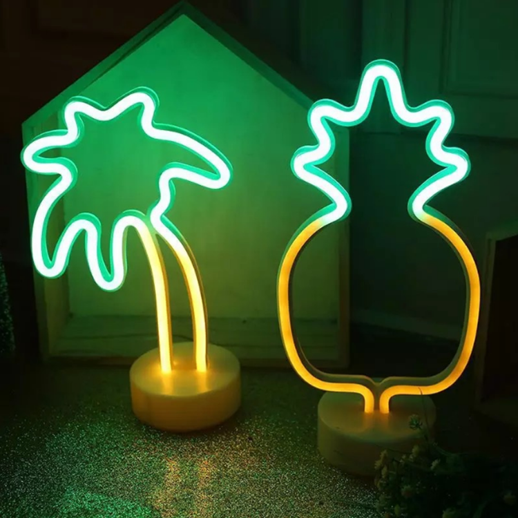 Custom Flamingo Glass Sculpture Neon Lamp Sign