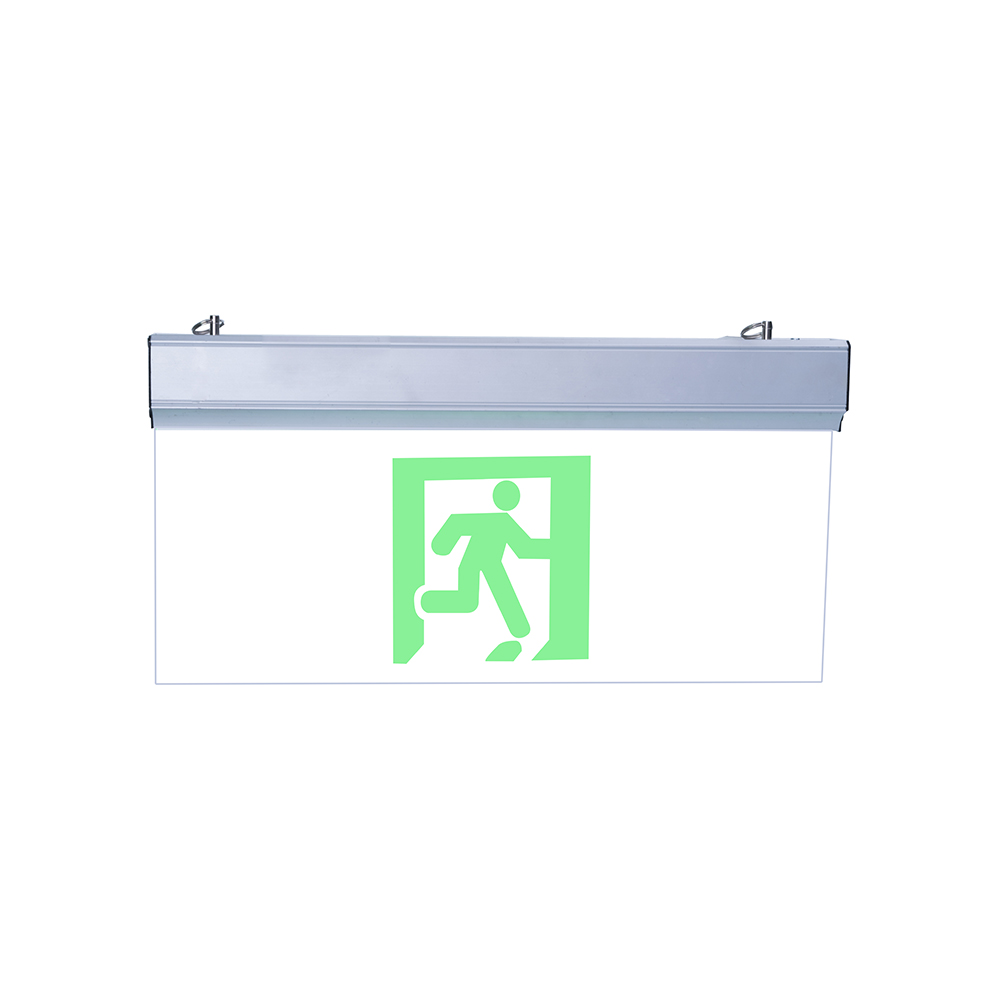 LST led exit sign with battery back up green acrylic