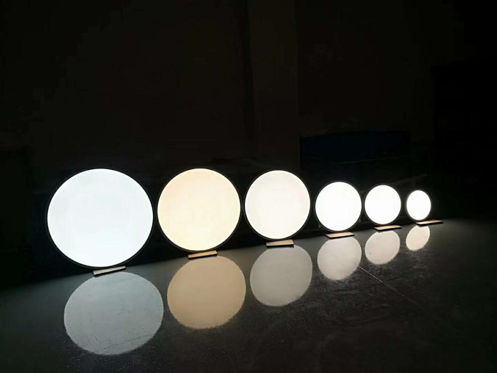 Westdeer 300mm 400mm 500mm 800mm 900mm 1000mm dimmable edge-lit big industrial round led panel light 600m