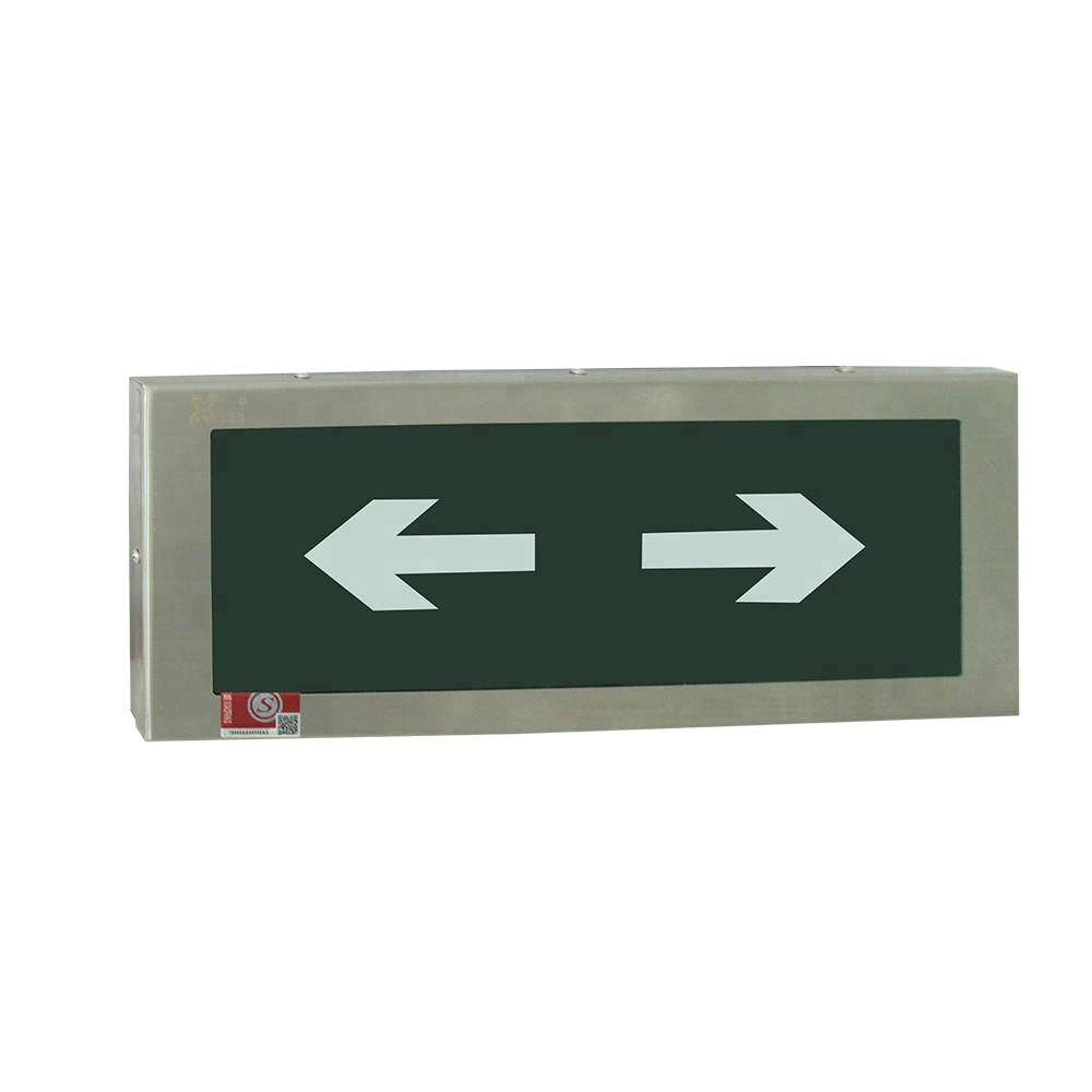 LST model 102 high IP fire led rechargeable emergency exit sign board used in subway