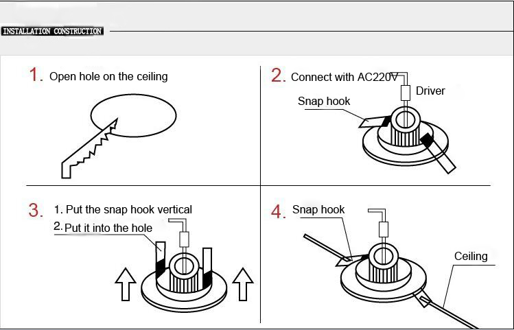 New style led downlight recessed ce rohs led downlight spot 3W 5W 7W 9W 12W for home ceiling