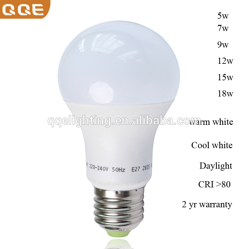 LED lamp Power 18 watt Indoor lighting bulb E27 milky PC Cover Customized logo