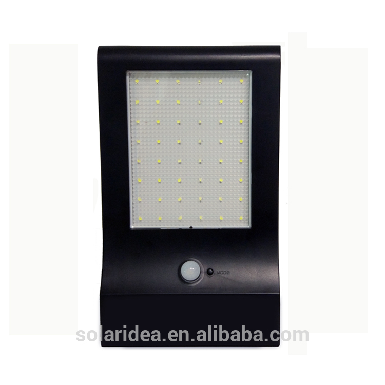 Made in china solar power outdoor motion wall lighting lamp