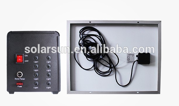 60W 18V Solar Power System for Home Lighting, Fan