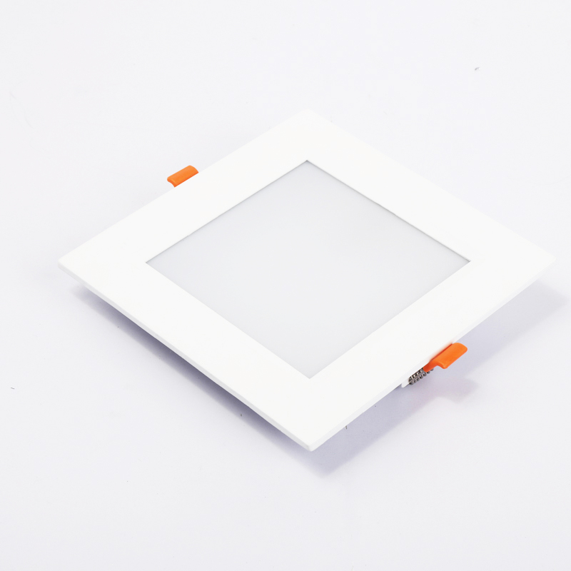 Square recessed super slim aluminum alloy frame LED panel 3w 6w 9w