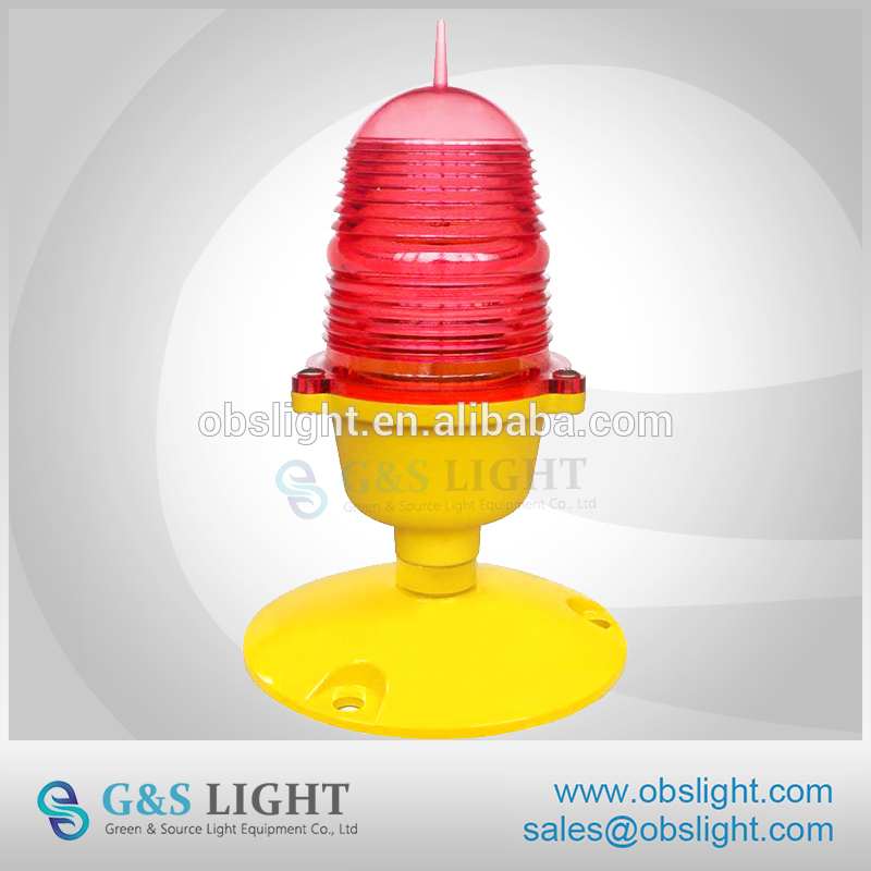 LED Low intensity Single Aviation Obstruction Light with new base for telecom towers