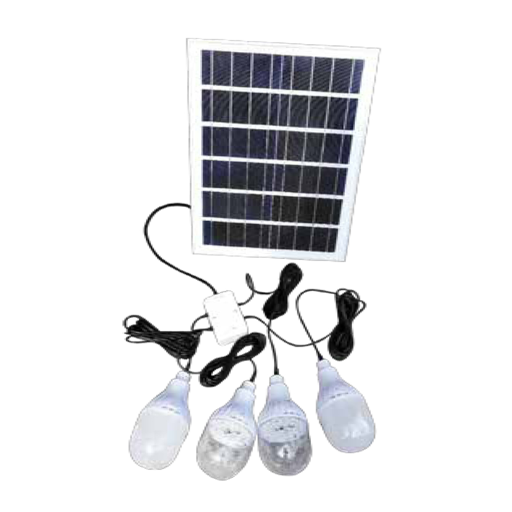 30W Home Indoor Using 4 Bulbs Solar Mini Rechargeable System