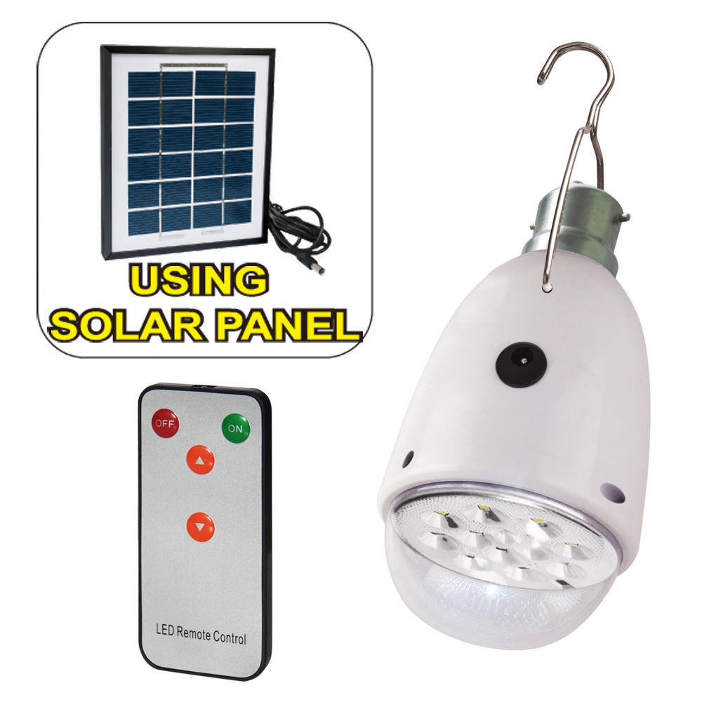 high power solar led bulb with remote control