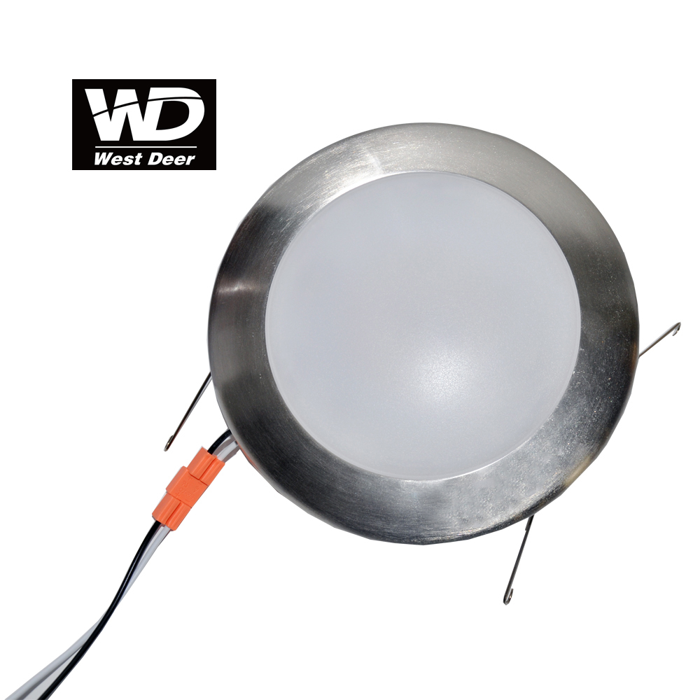 7.5 15w led disk light sliver black white trim recessed lighting retrofit fixtures