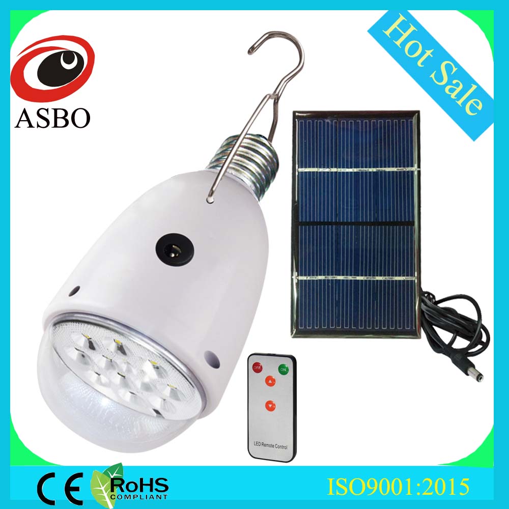 1.7W AC DC Solar Light USB Rechargeable E27 LED Bulb Emergency Lamp