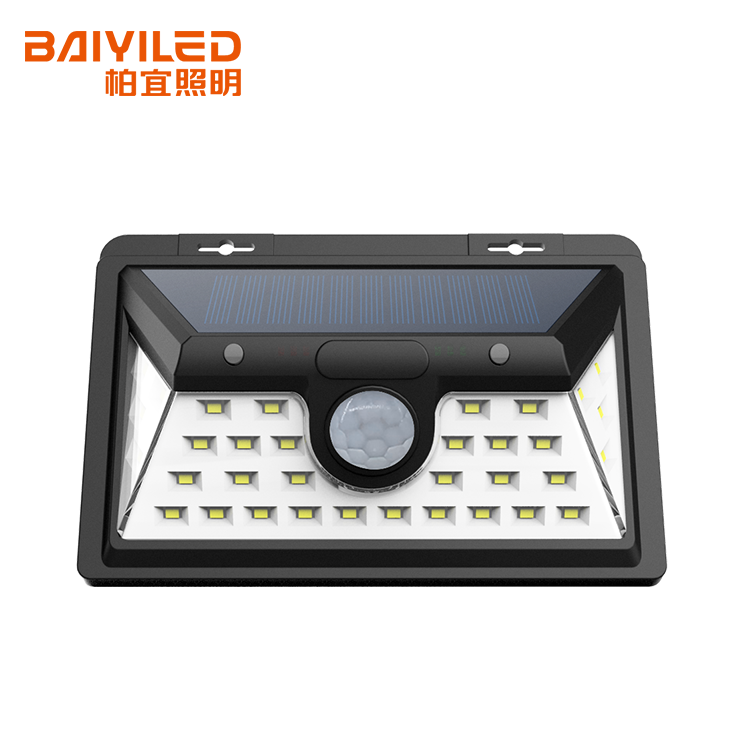 Led Wall Lamp Outdoor Motion Sensor 8Led Solar Light