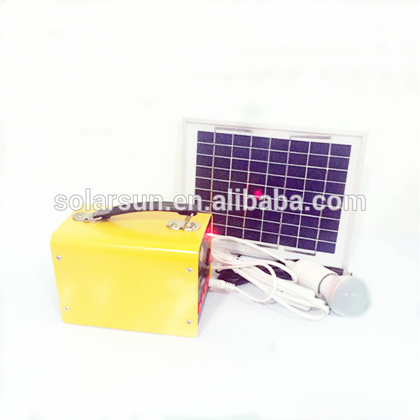 apple shape 12v small solar home system solar home light kit solar lantern with USB, FM radio, MP3