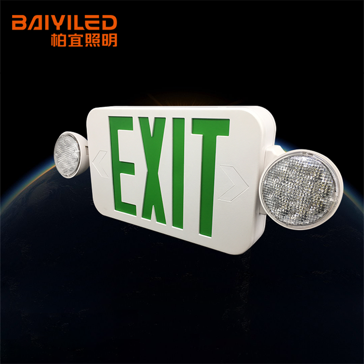 Acrylic Board Emergency Recessed Led Brand Exit Sign Die Cast Aluminum