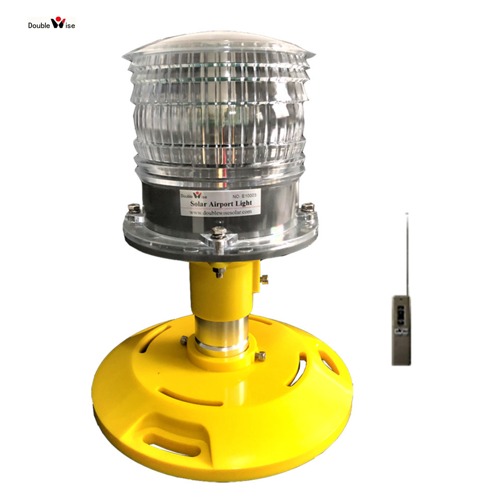 Doublewise Low price Solar Powered Wireless LED Airport Airstrip Aerodrome Runway Edge Light