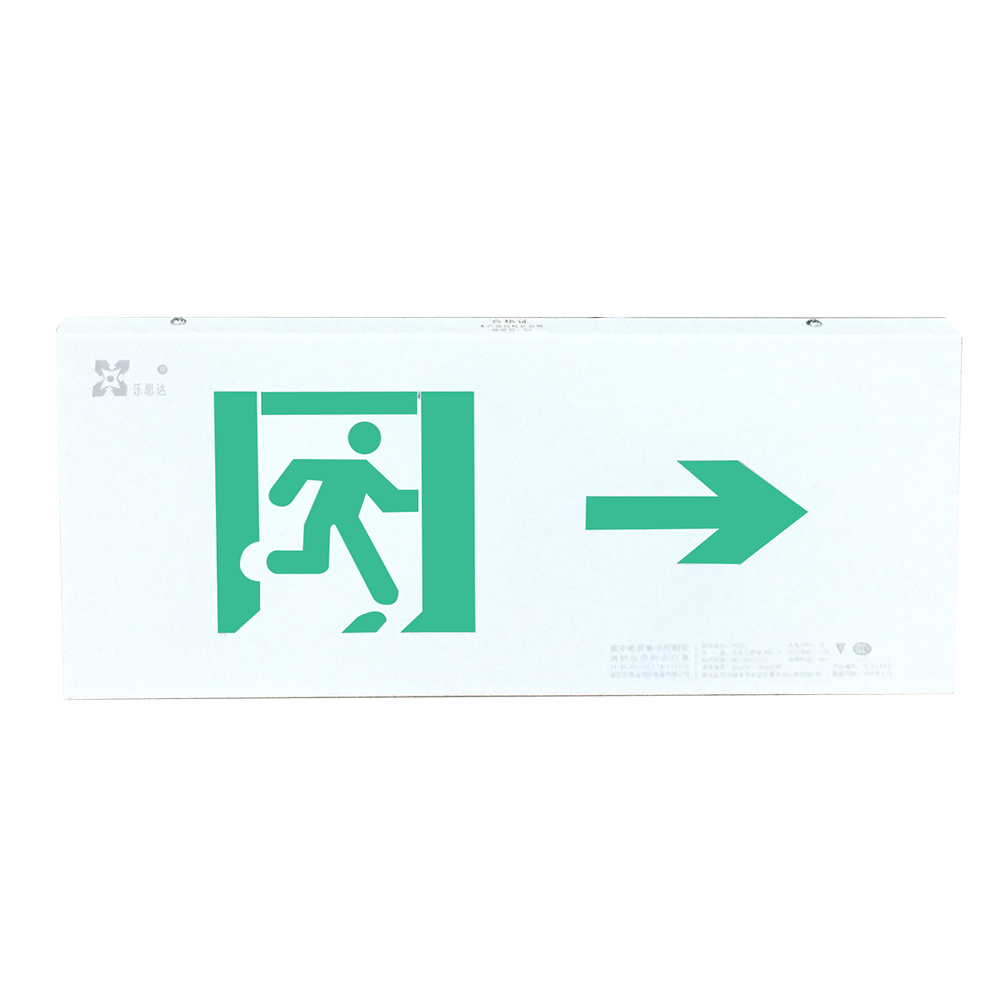 Newest smart emergency exit sign light with stainless steel case