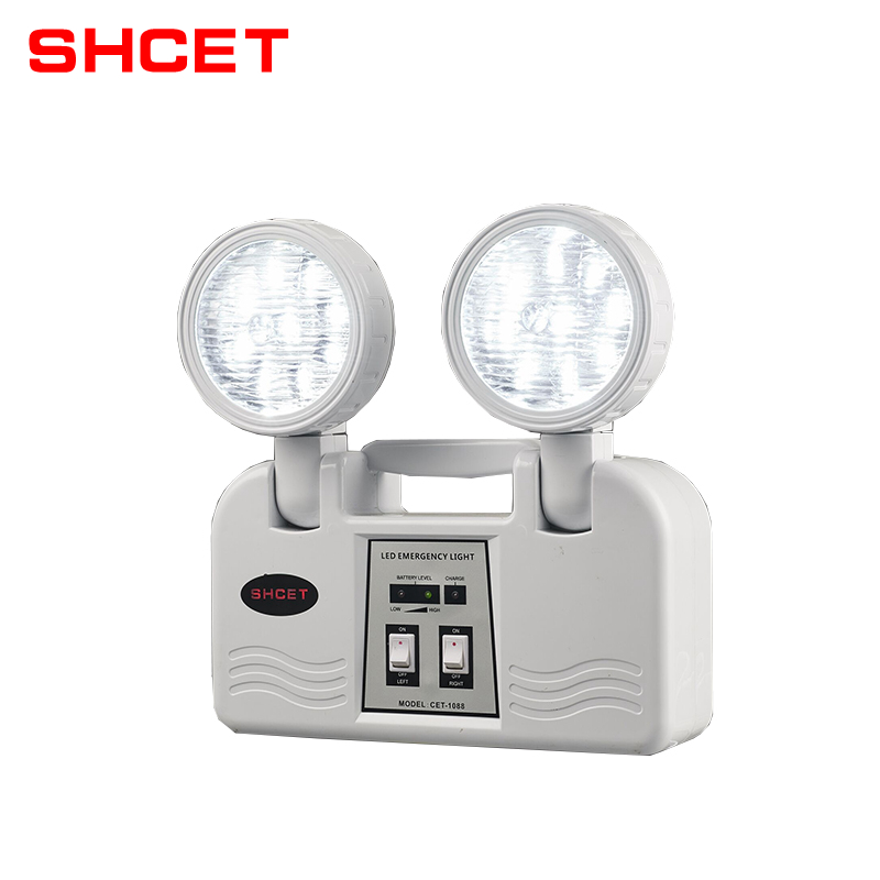 wholesale high quality twin emergency spot light with battery