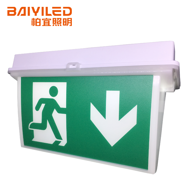 Emergency for Computer Cutting Usage Light Led Running Man Evacuation Embossed Aluminum Exit Sign with exit sign