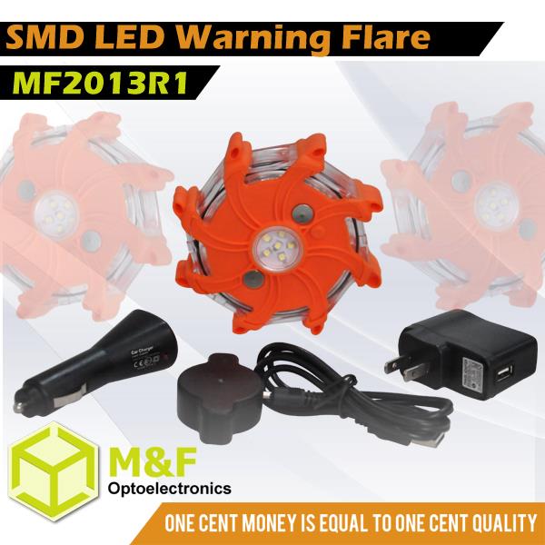 Accident emergency use led road flare