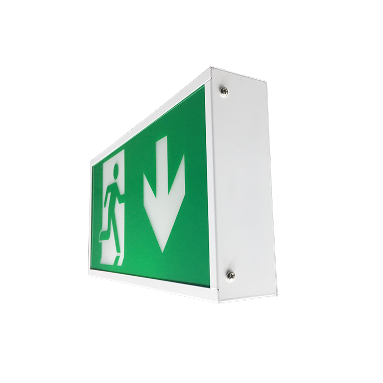 High quality Ip67 Fire Safety Ire Laser Cut Card Led Doublesided Emergency Exit Sign