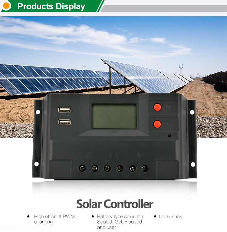 Large stock 48v 30a differential temperature solar charger controller mppt