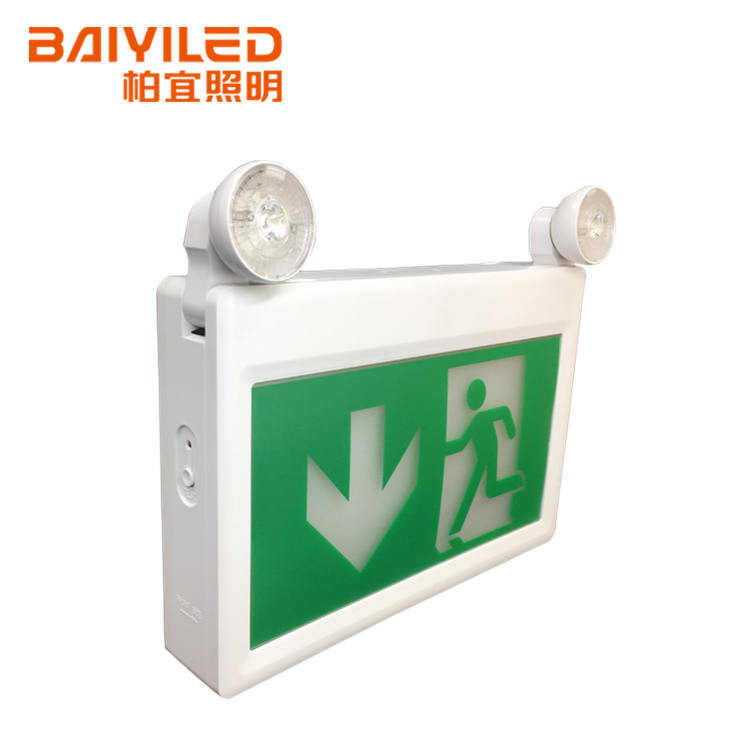 NewestHot Sale Ab Housing Led Exit Sign With Emergency Light