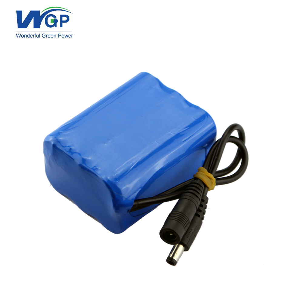 Factory customized 18650 li-ion battery 11.1V 4400mAh 3S2P rechargeable battery pack