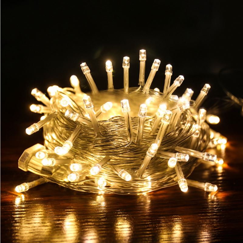 Firework LED String Light 8 Modes Dimmable Fairy Lights with Remote Control Battery Operated Hanging Starburst Lights