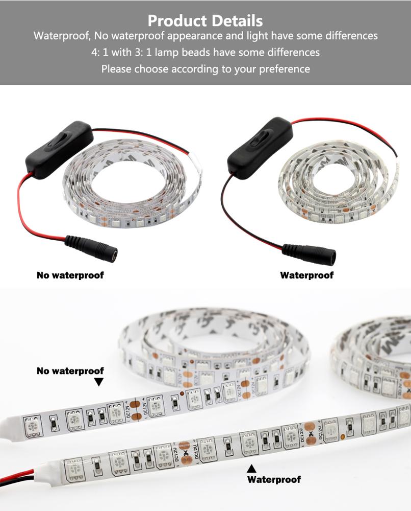 double chips Full Spectrum Hydro LED Grow Light flexible plant grow led strip light